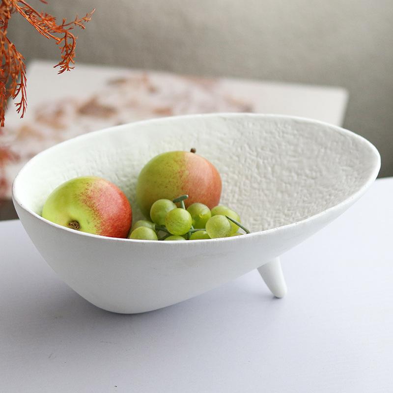 Современный стиль ваби-саби, абстрактное искусство, трехногая тарелка с фруктами, украшения для гостиной, журнальный столик, модель комнаты, отель типа «постель и завтрак», мягкие украшения