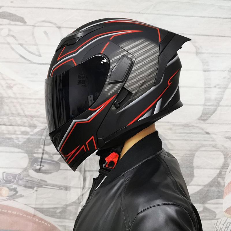 JIEKAI Modular Flip-Up Motorcycle Helmet Men Women ABS Full Face With Dual Visor Scooter Bike Riding