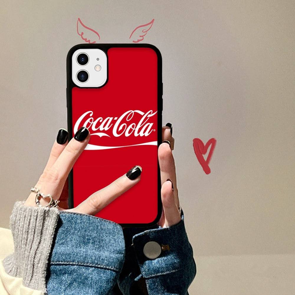 Бренд C-Coca Логотип C-Cola Чехол для телефона для Iphone 11 12 13 14 15 Pro Max 17 16 Plus Жесткий PC+TPU Задняя крышка