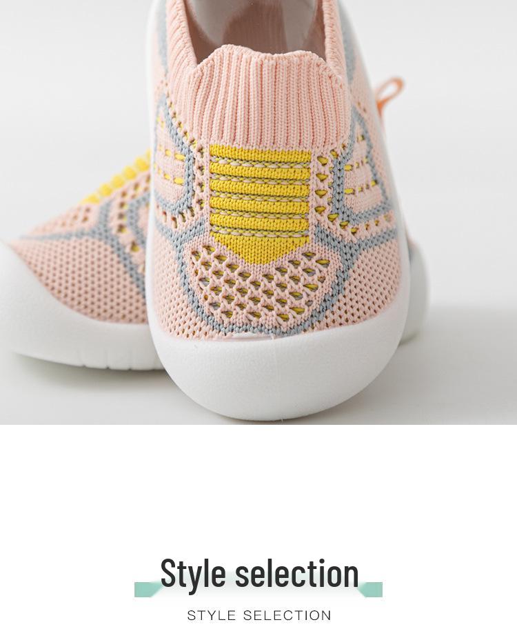 Soft Sole Non-Slip Breathable Sock Shoes for Baby Toddlers - Slip-On Design for Boys & Girls, Perfect for Spring & Summer
