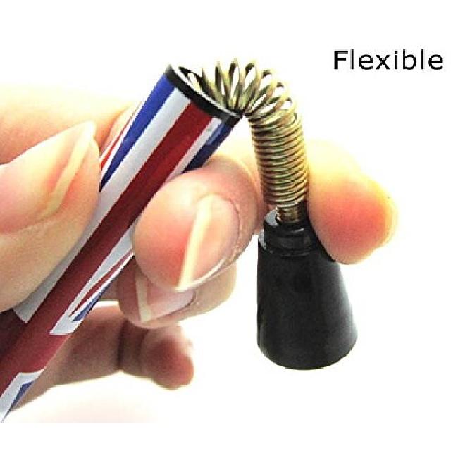 3" Red Union Jack UK British Flag Design Short Antenna Match For MINI Cooper