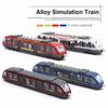 Gift Metal Zinc Zinc Alloy Metro Subway Underground Simulation Train Toy High Speed Rail Diecast Train Toy