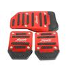 Abaiwai Universal Aluminum Manual Transmission Non-slip Car Pedal Cover Kit Footrest Brake 3D Covers 3d Parts
