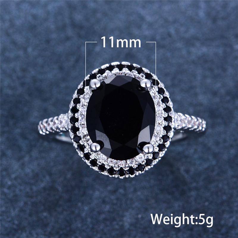 Кольца с черным ониксом для женщин, сексуальные модные крутые вечерние кольца