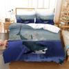 3D Blue Ocean Sharks Duvet Cover With Pillow Cover Bedding Set Single Double Twin Full Queen King Size Bed Set For Bedroom Decor