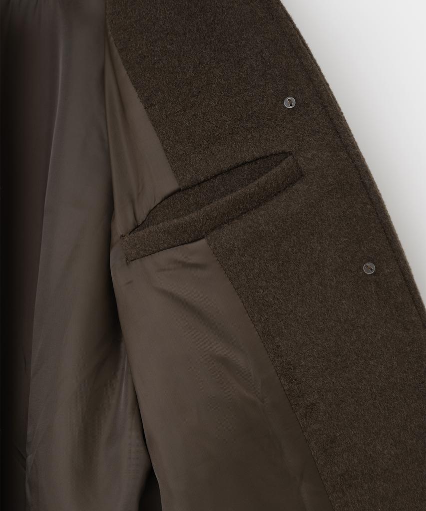 MILLO WOMEN Wool Raglan Half Coat [Dark Brown]