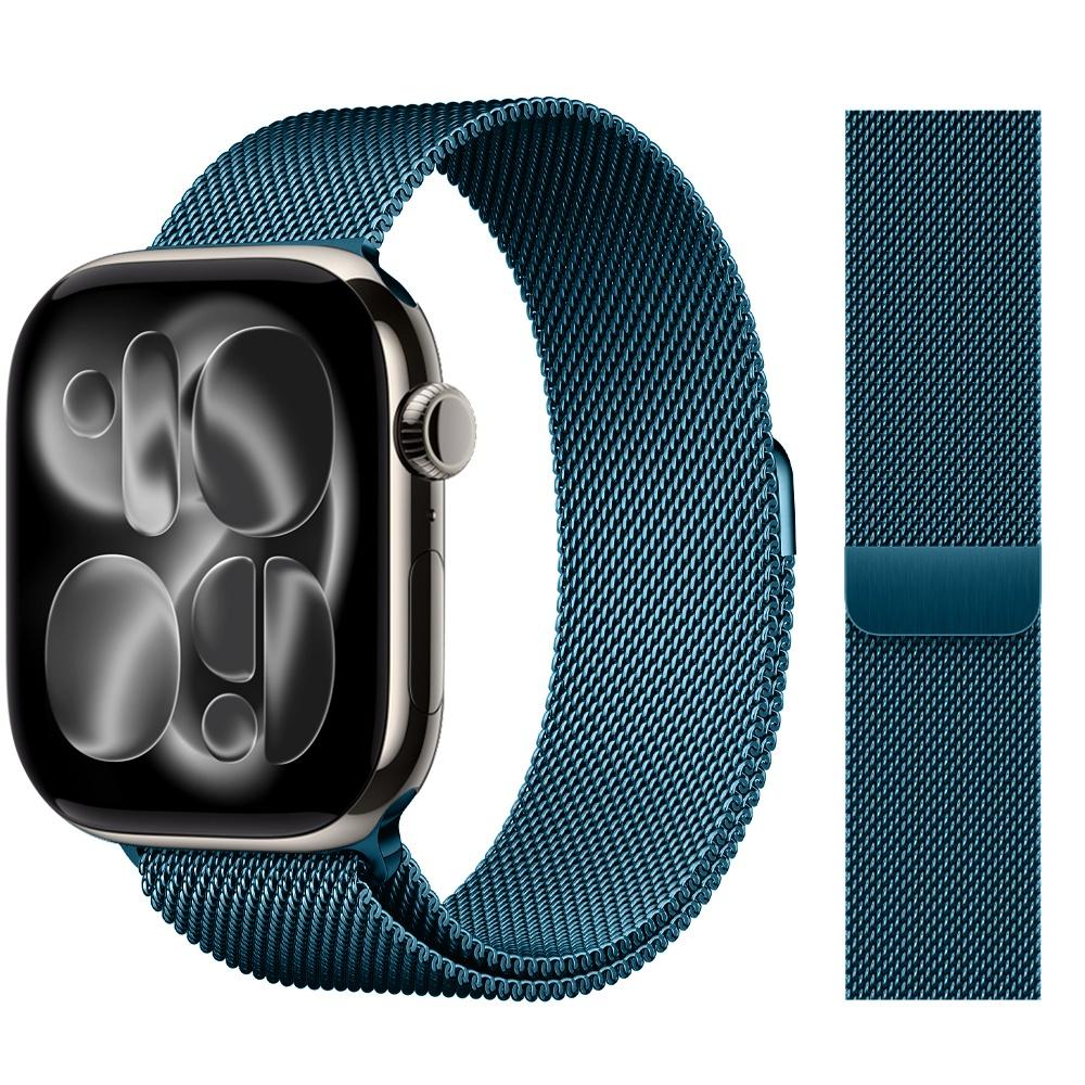 Миланская петля для ремешков Apple Watch 44 мм 46 мм 40 мм 45 мм 41 мм 42 мм браслеты iWatch серия 10 11 se 7 8 9 ultra 2 3