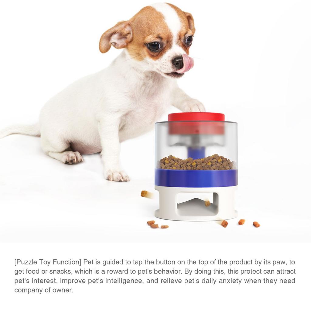 Игрушки-головоломки для собак Интерактивные игрушки Автоматическая катапульта Диспенсер для еды Медленная кормушка Пресс-кормораздатчик и прозрачный противоскользящий амбар