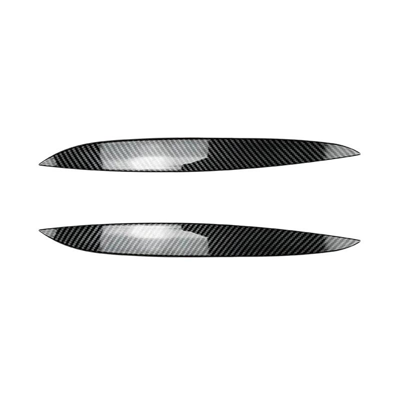 Накладки на брови передних фар из углеродного волокна, глянцевые черные, из АБС-пластика, аксессуары для Volkswagen для VW Golf 4 MK4