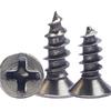 KA Black Nickel Plated Hardened Flat Head Self-Tapping Screws - M2/M2.6/M3/M4/M5