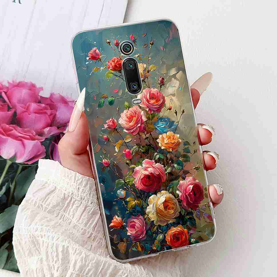 Чехол для Xiaomi Mi 9T M1903F10G, модная расцветка, мягкий силикон, ТПУ-покрытие, для Xiaomi Mi 9T Mi9t 6.39", чехол с рисунком "Цветочная девочка"
