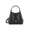 COACH Hadley Detachable Strap Polished Pebbled Leather Basket Bag, Crossbody Handbag Small Women's Black 78800-GDBLK