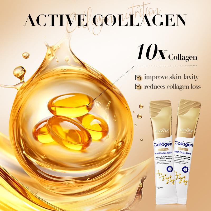 Anti-wrinkle Sleeping Mask Collagen Wash-Free Deep Hydrating Moisturizers Smoothing Moisturizing Firming Anti Aging Face Mask