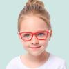Children Optical Glasses Flexible Bendable One-piece Safe Eyeglasses Girls Boys Plain Mirror Anti Blue Light Goggles Eyewear