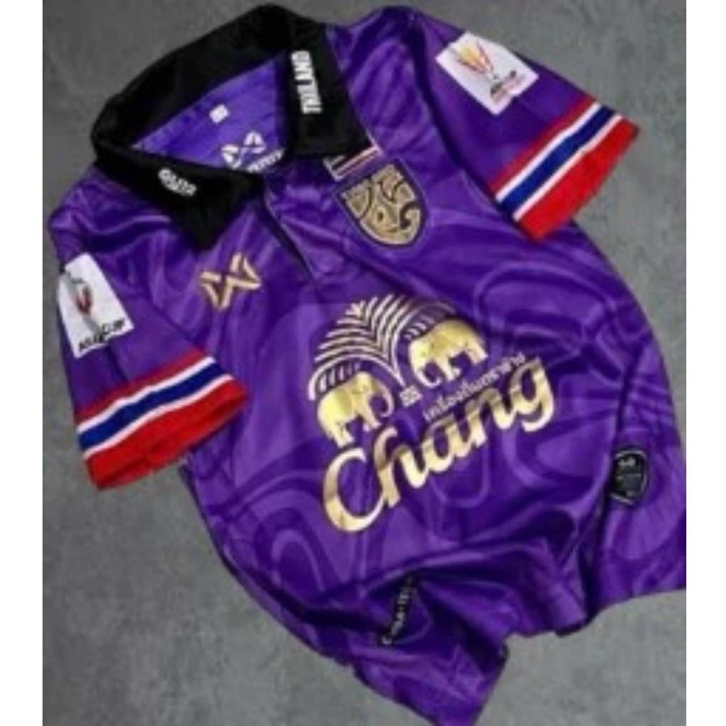 ТАИЛАНД Национальный футбол Футбольная тренировка ДЖЕРСИ CHEER Фанатская версия Быстросохнущая рубашка Поло Полиэстер Униформа с короткими рукавами Логотип слона Спорт на открытом воздухе