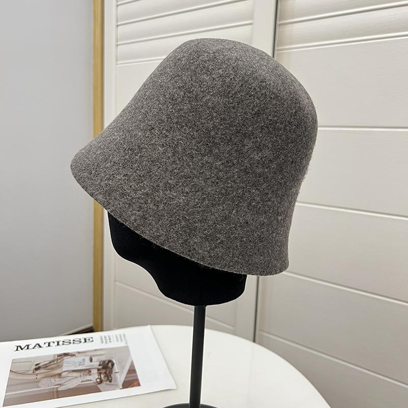 80% шерсть австралийского мериноса женские осенне-зимние литературные складные модные теплые панамы