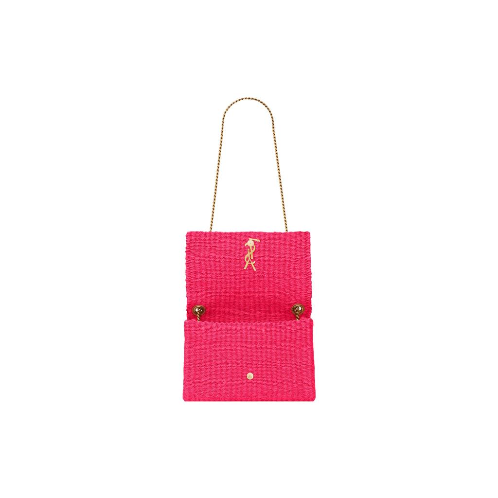 Saint Laurent Kate Medium Supple Chain Bag Pink Glow Women Shoulder_bags 580065-FABK3-5688