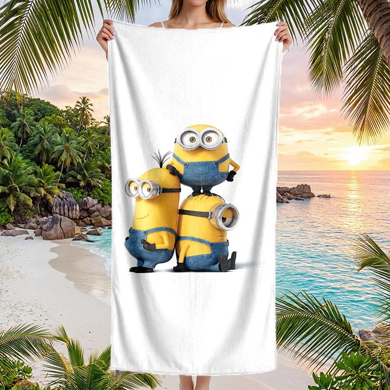 Large Beach Towel Quick Dry Absorbent Towel For Beach IndoorMinions Despicable Me