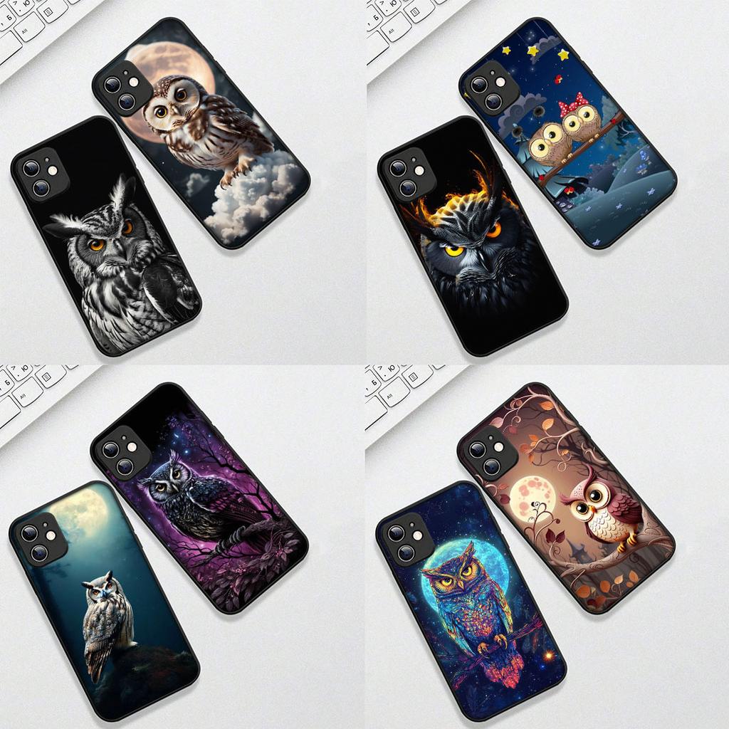 Protective Cover for Samsung Galaxy S24 S25 S23 FE Ultra Plus S7 Edge S25+ S23+ A56 5G Casing Phone Case Cartoon Owl Anime