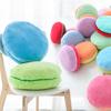 Plush Cute Macaron Cushion Cover With Pp Cotton Fill For Sofa And Chair Decor
