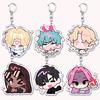 Popular Anime Alien Stage Chibis Music Keychains for Accessories Bag Luka Ivan Till Mizi Hyuna Sua Keyrings Jewelry Fans Gifts