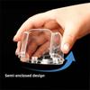 Anti Spill Hanging Food Bowl Clear Plastic Parakeet Feeder Compact Bird Cage Feeder Cup  Bird Cage