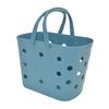 Shower Storage Basket Portable Handle Versatile Hollow Design Bath Storage Basket Organizer Bin for