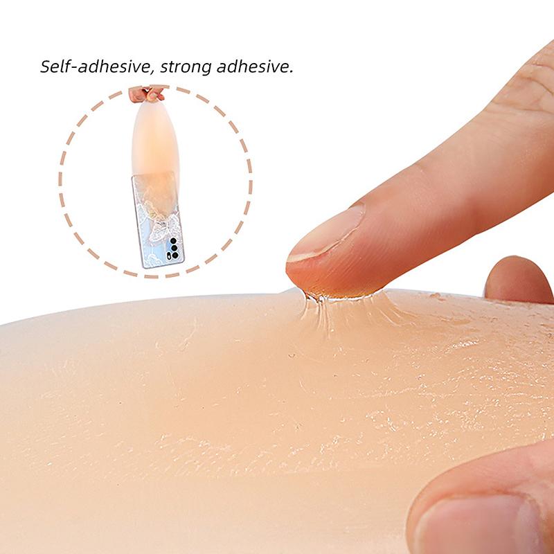 1 пара многоразовых силиконовых лент для бедер, унисекс, невидимые накладки на тело, антифрикционные накладки на бедра от натирания, наклейки
