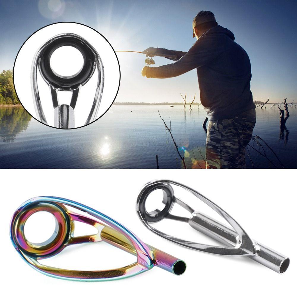 Hot Stainless Steel O Ring Fishing Rod Guide Tip Repair Kit Tackle Box Accessories Eye Ceramic Ring