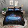 Racing Pattern Digital Printing Quilt Cover Three-Piece Youth Bedding Bedroom Decoration