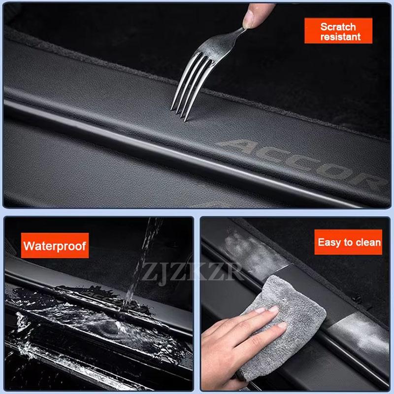 For Volkswagen T-Roc 2018-2025 Car Threshold Strip Protector Sticker Door Trunk Scratch Resistant Trampling Pad Decor Accessorie