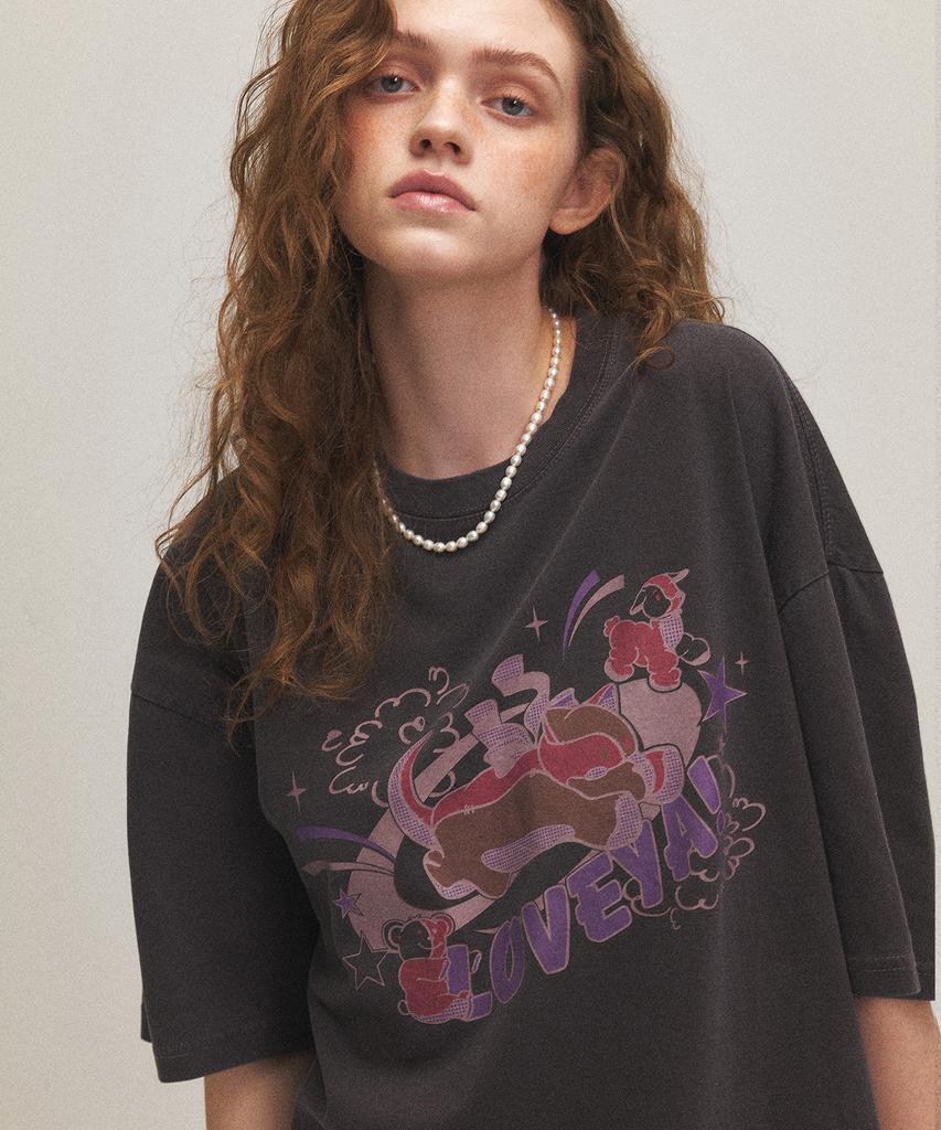 CPGN STUDIO Someday Dream Pigment Short Sleeve T-Shirt Dusty Purple