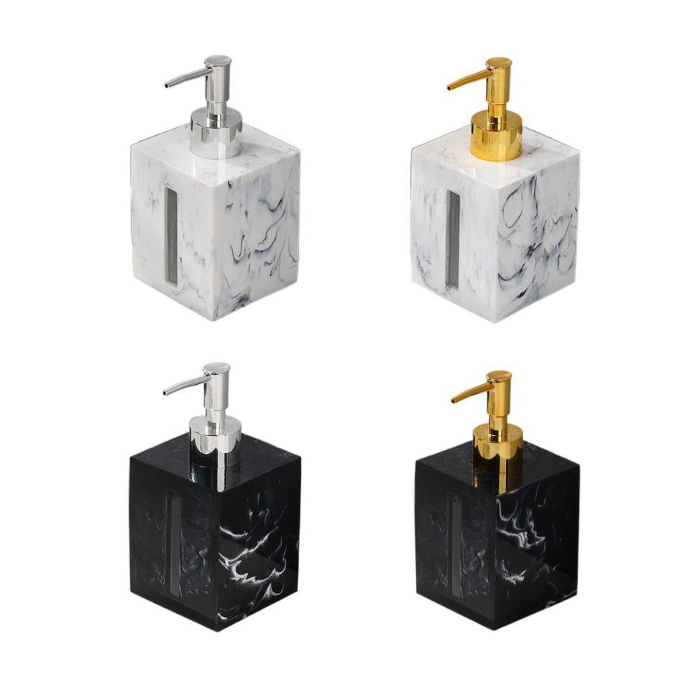 Imitation Marble Refillable Liquid Hand Soap Jar Light Luxury Lotion Bottlle Bathroom Accessories