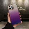 Чехол для iPhone 16 Pro Max IMD Градиентный Блестящий PC+TPU Защитная Крышка для Телефона