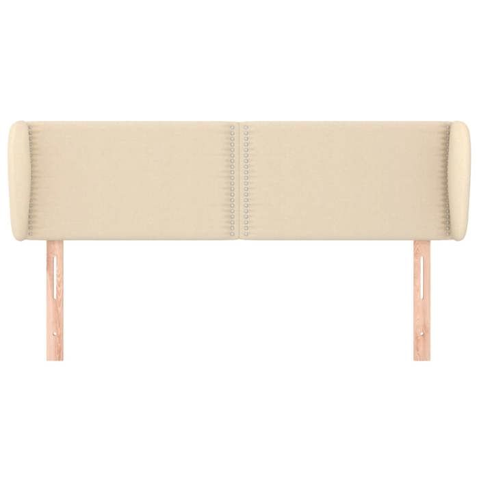 Tête de lit - Maison Exclusive - Oreilles - Tissu crème - Hauteur réglable 147×23×78/88 cm