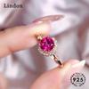 Lindon Classic Copper Alloy Zircon Ring Ladies Jewelry Wedding Promise Party Gift