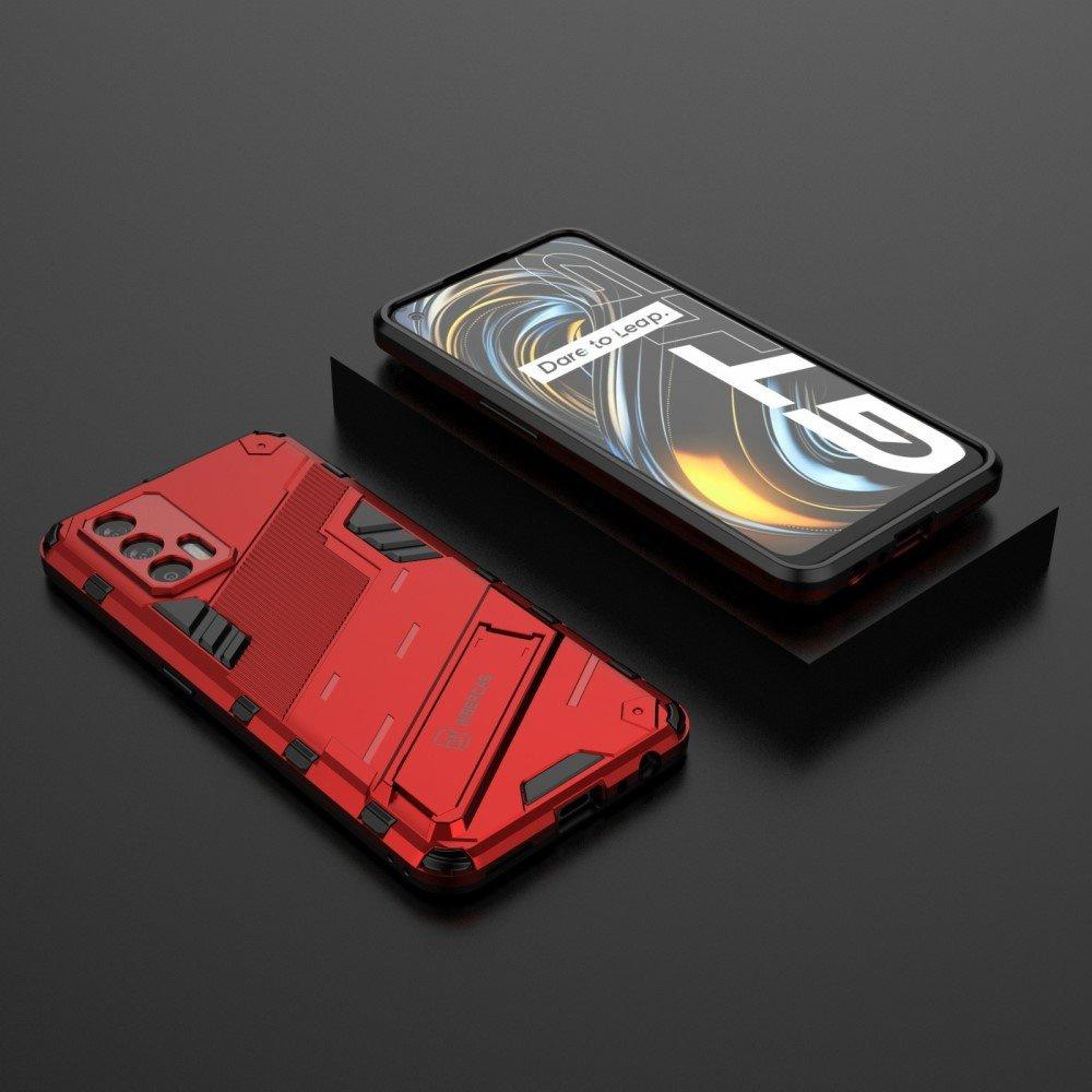 Realme GT 5G Case, Military Kickstand, Red