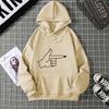 Winter Women's Hoodie High Street Unisex Style Double Pockets Sweatshirts Outerwear Women's Clothing