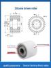 60° Soft Silicone Roller with Double Bearing: High-Temp Resistant Shock Absorbing Rubber Coated Wheel