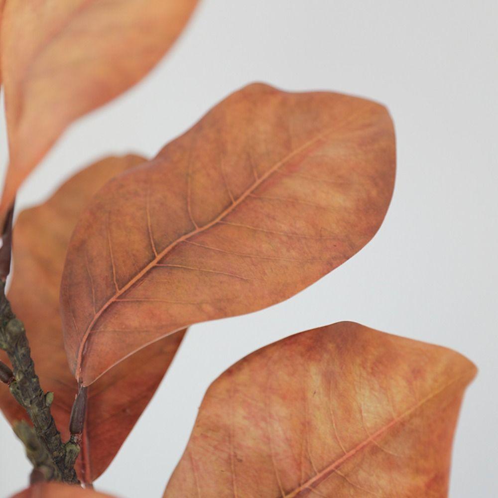 Реалистичные Искусственные Ветви Листьев Магнолии 57 см Имитация Зеленых Растений Свадебный Декор