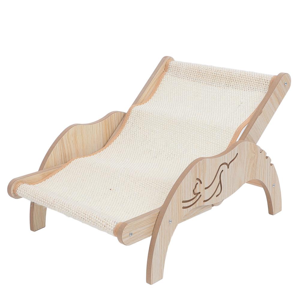 Cat Hammock Bed Adjustable Foldable Cat Beach Chair Slip Resistant Wooden Dog Bed Universal for