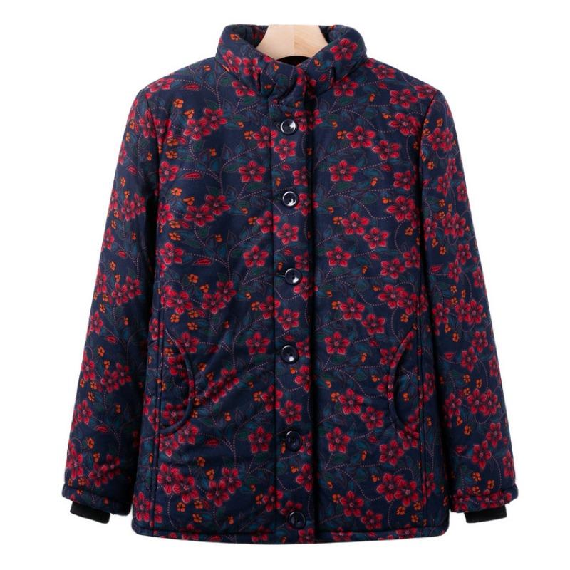 Осенне-зимняя бархатная утолщенная куртка с подкладкой для пожилых людей и женская зимняя теплая куртка для новой мамы