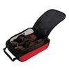 Dominant 1 Golf Shoe Bag Sports Gear Carring Pouch Golf Travel Storage Bag with Ventilation for Outdoor(Black Red )