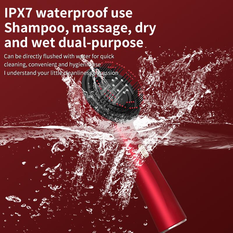 Massage Combs for The Scalp Scalp Massaging Brush Red Light Hair Comb Therapy Hair Oil Applicator for Anti-Hair Loss