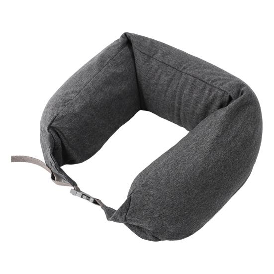 Дорожная подушка для поддержки шеи со скрытой молнией. Супермягкая дышащая регулируемая наполняемая U-образная дорожная подушка для шеи.