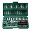 46Pcs Ratchet Wrench Set Wear Resistant Large Torsion Ratchet Wrench Screwdriver Bit Set for
