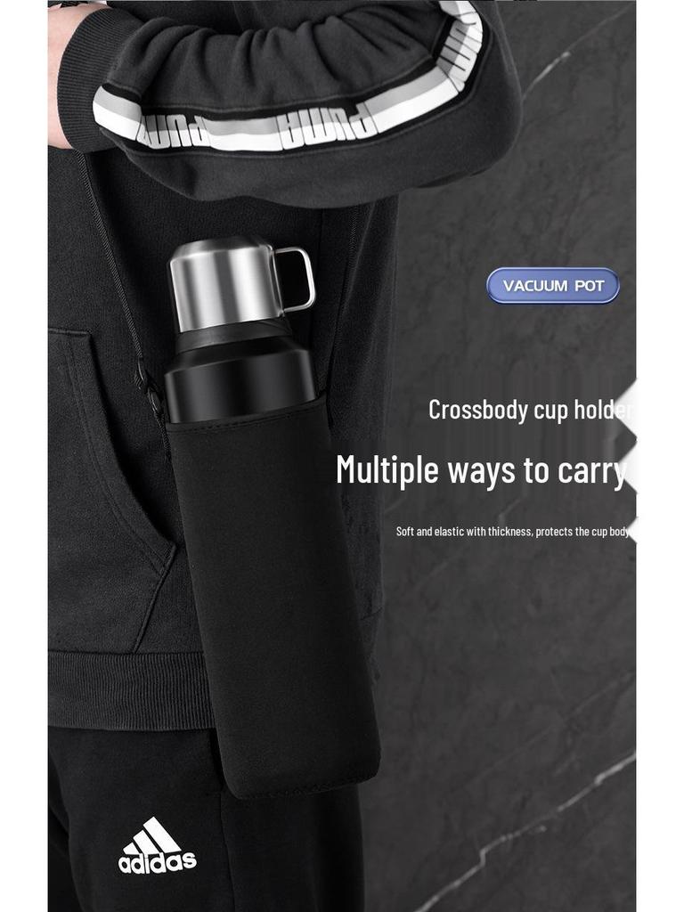 Термобутылка из нержавеющей стали 316 большой вместимости с разделением чая и воды для мужчин и женщин - Идеально подходит для путешествий на автомобиле и занятий спортом