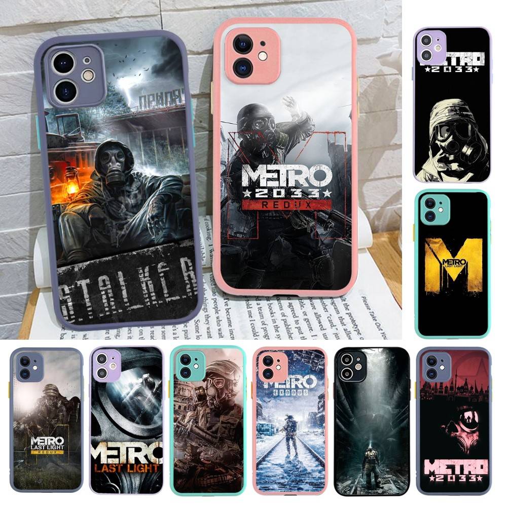 Постапокалиптическая игра Metro 2033 Чехол для телефона для iPhone 16 15 14 Plus 15 13 12 11 Pro Max X XS MAX Матовый чехол