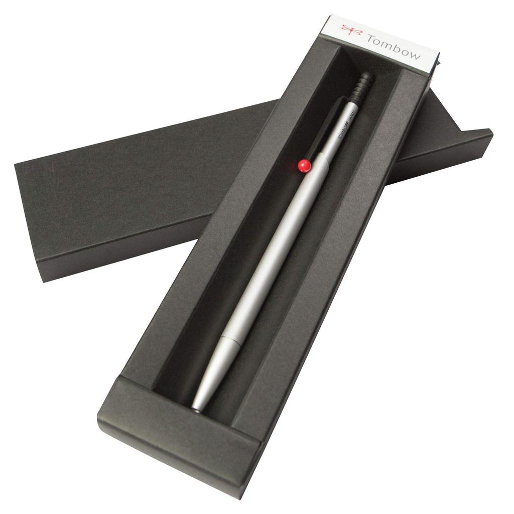 Шариковая ручка Tombow Pencil ZOOM 727 Серебристая Масляная 0.7 BC-SAZ04