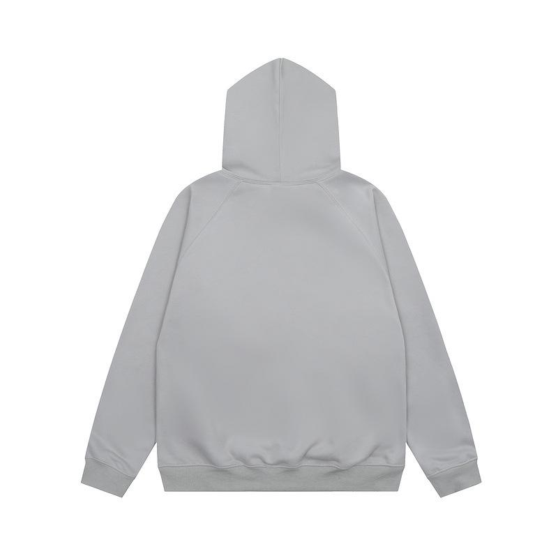 High Street Trend Brand ESSENTIALS Fleece-Lined Heavyweight Flocked Letter Hoodie for Men & Women